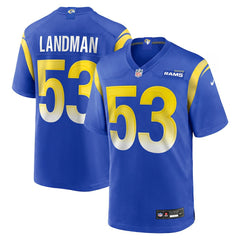 Los Angeles Rams Nate Landman  Team Game Jersey | NFL Hot