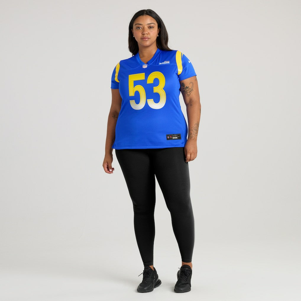 Los Angeles Rams Nate Landman  Women's Team Game Jersey | NFL US