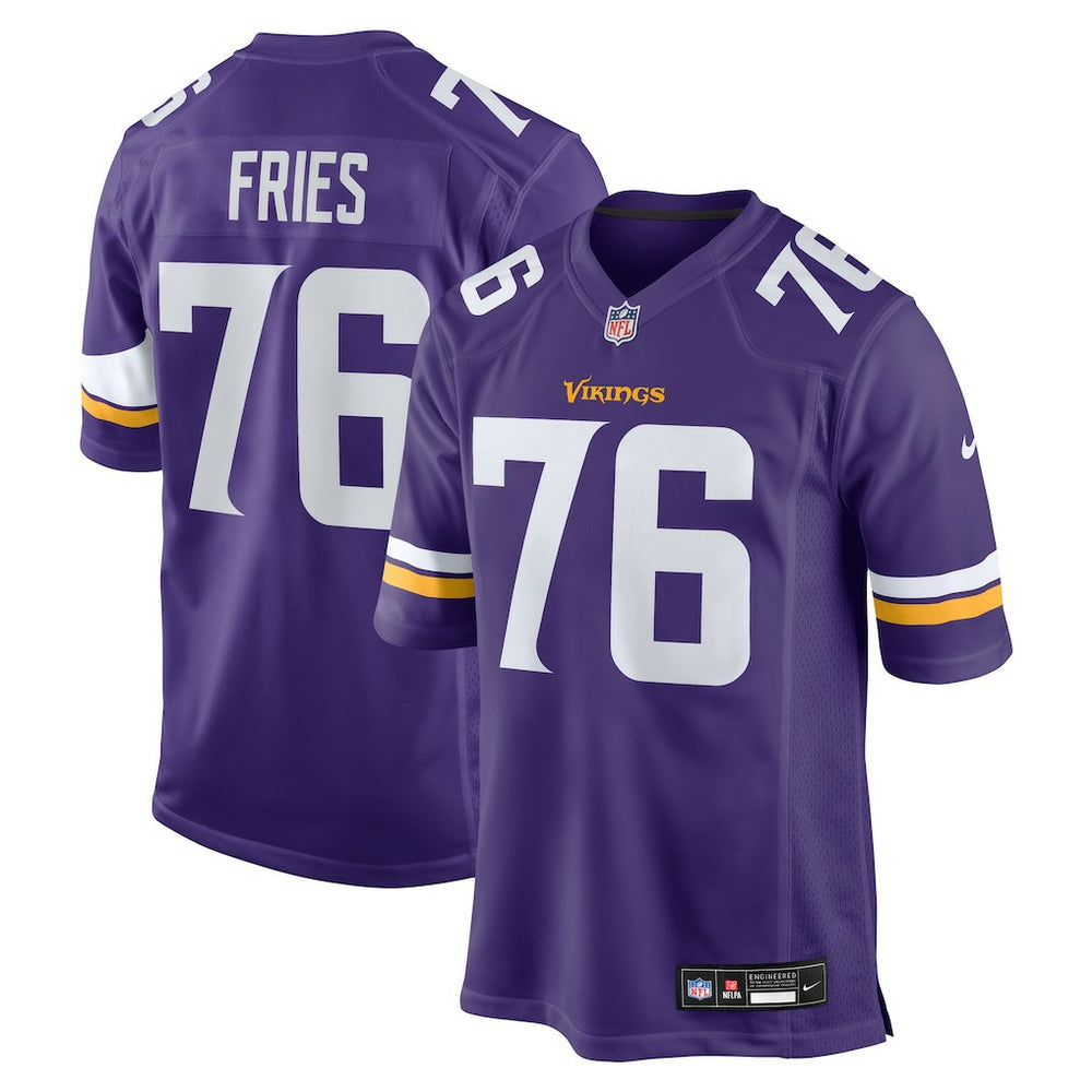 Minnesota Vikings Will Fries  Team Game Jersey | NFL Sale