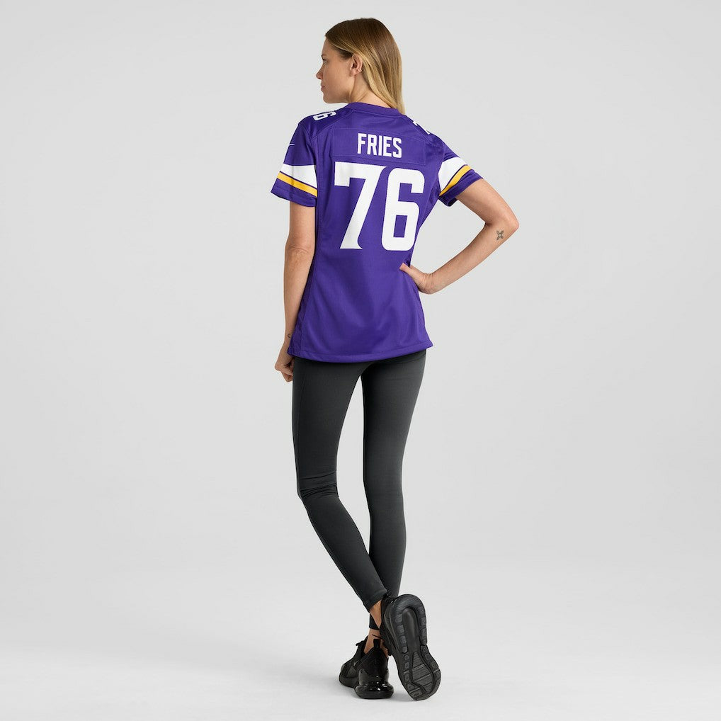 Minnesota Vikings Will Fries  Women's Team Game Jersey | NFL US