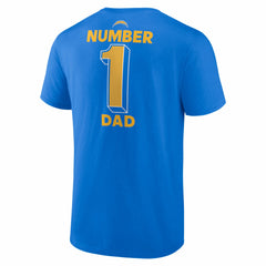 Los Angeles Chargers #1 Dad Jersey T-Shirt | NFL Near me