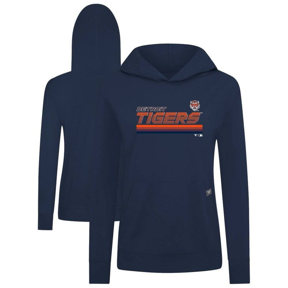 Detroit Tigers Levelwear Women's Relay Breaker Pullover Hoodie - MLB Hoodies