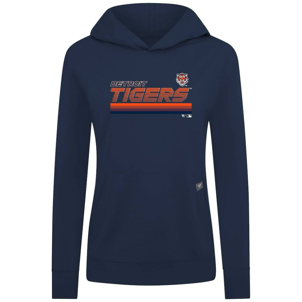 Detroit Tigers Levelwear Women's Relay Breaker Pullover Hoodie - MLB Hoodies