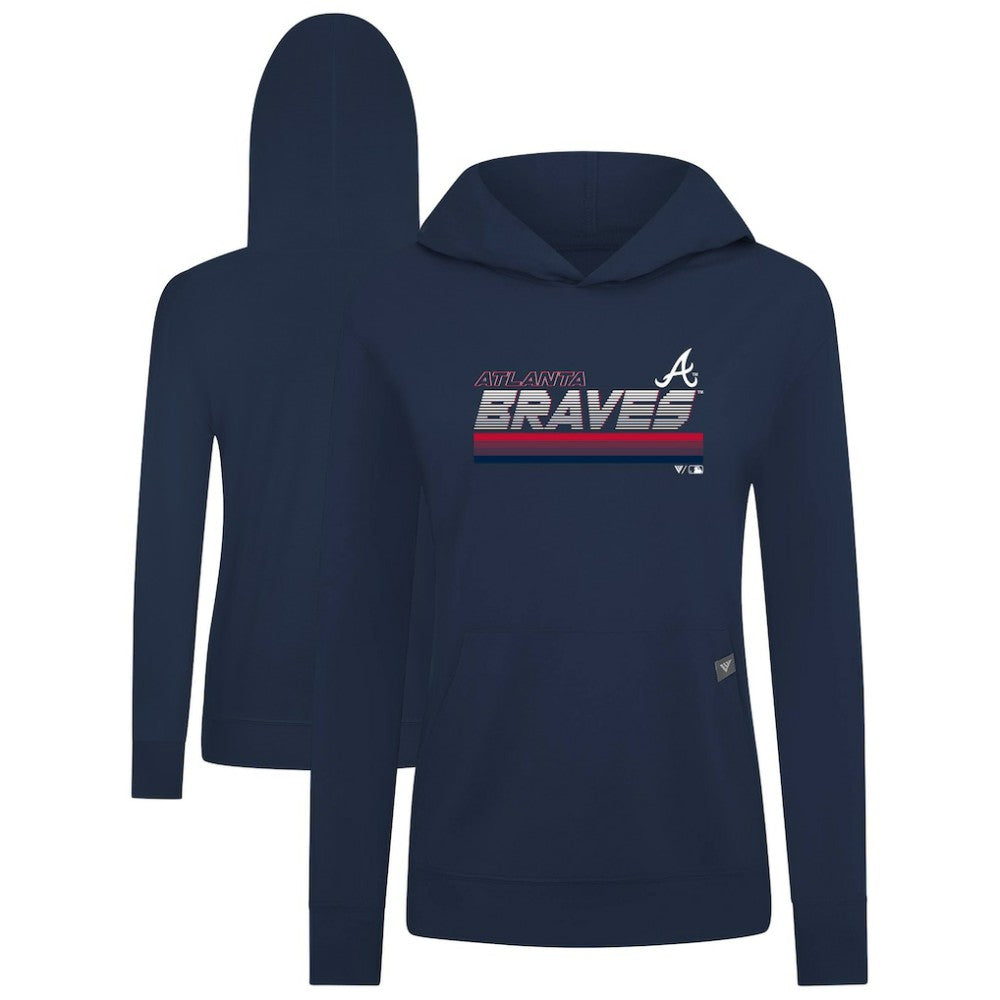 Atlanta Braves Levelwear Women's Relay Breaker Pullover Hoodie - MLB Hoodies