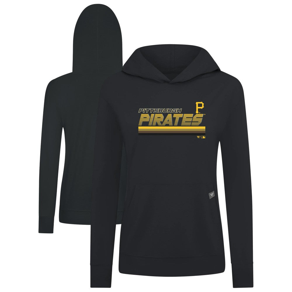 Pittsburgh Pirates Levelwear Women's Relay Breaker Pullover Hoodie - MLB Hoodies