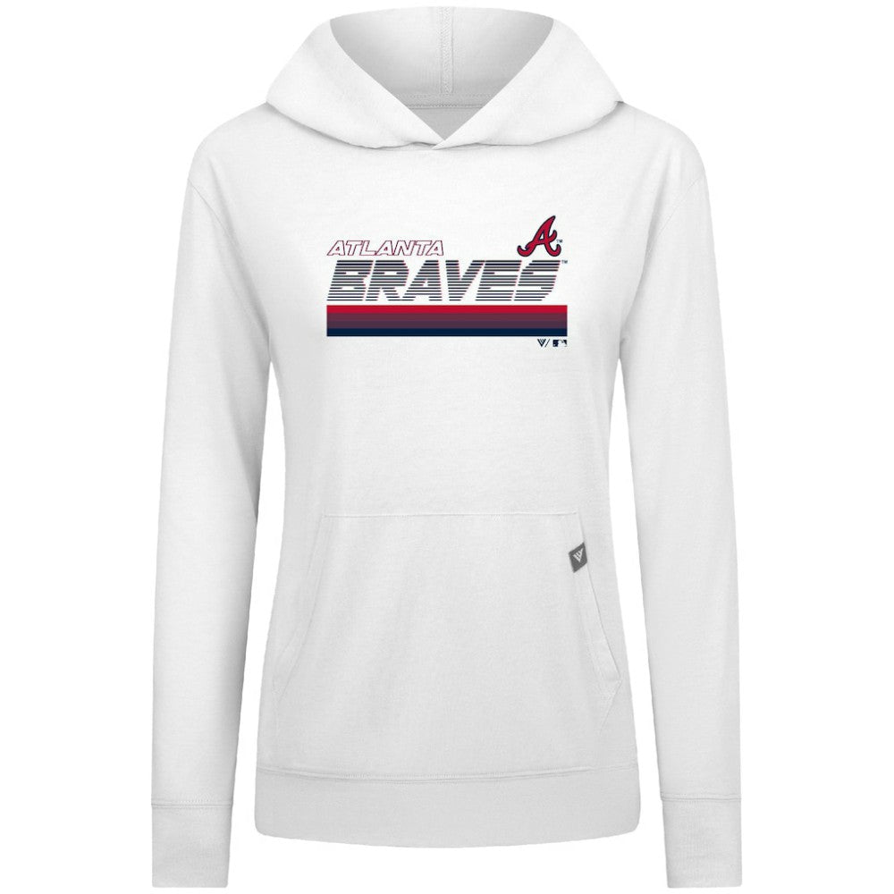 Atlanta Braves Levelwear Women's Relay Breaker Pullover Hoodie - MLB Hoodies