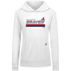 Atlanta Braves Levelwear Women's Relay Breaker Pullover Hoodie - MLB Hoodies