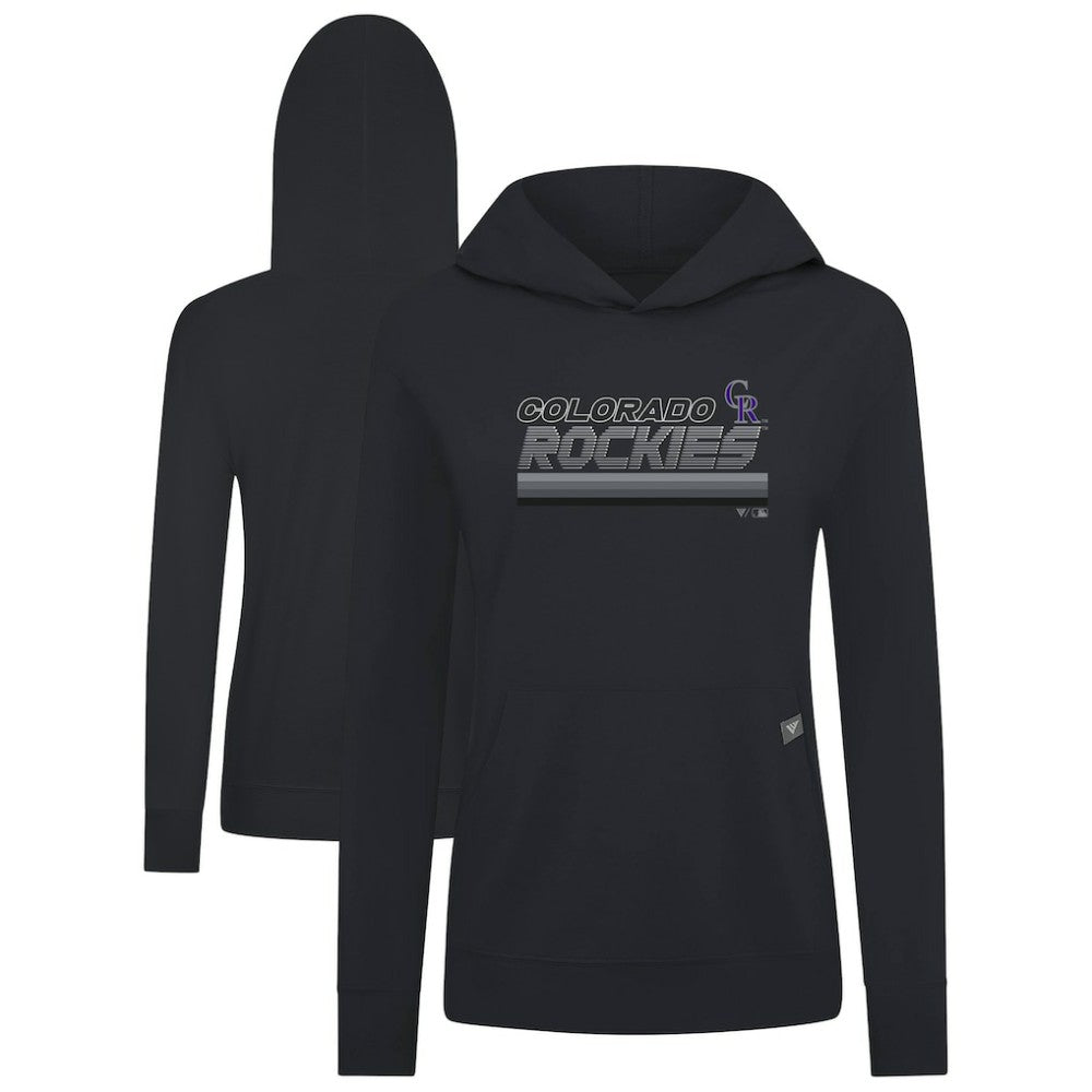 Colorado Rockies Levelwear Women's Relay Breaker Pullover Hoodie - MLB Hoodies