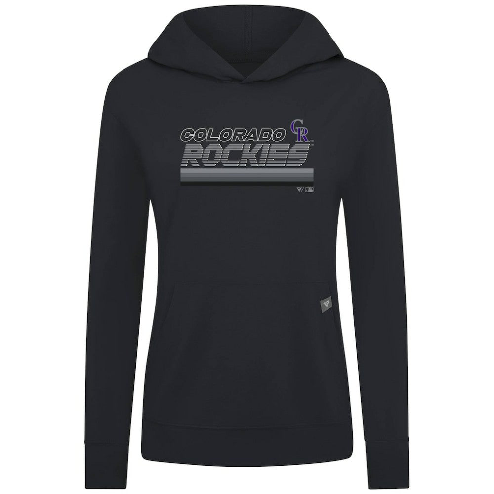 Colorado Rockies Levelwear Women's Relay Breaker Pullover Hoodie - MLB Hoodies