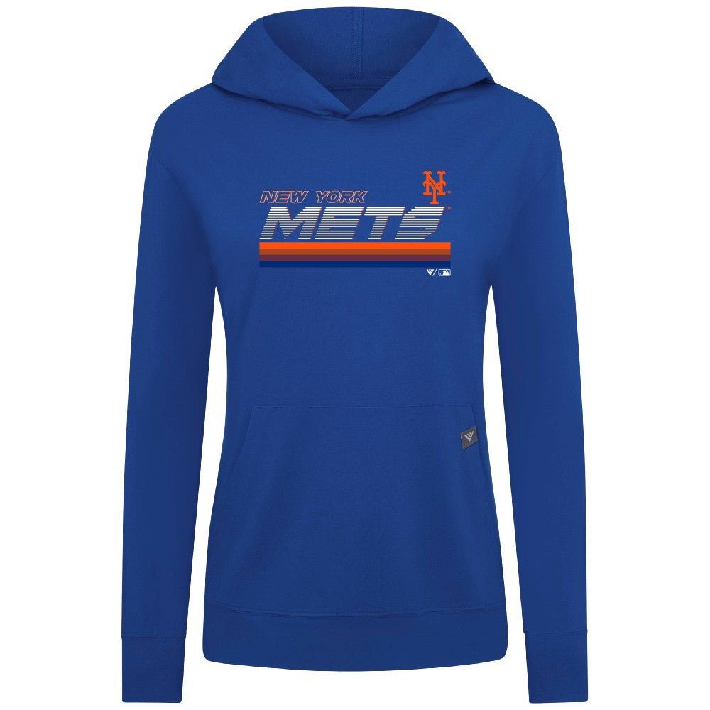 New York Mets Levelwear Women's Relay Breaker Pullover Hoodie - MLB Hoodies