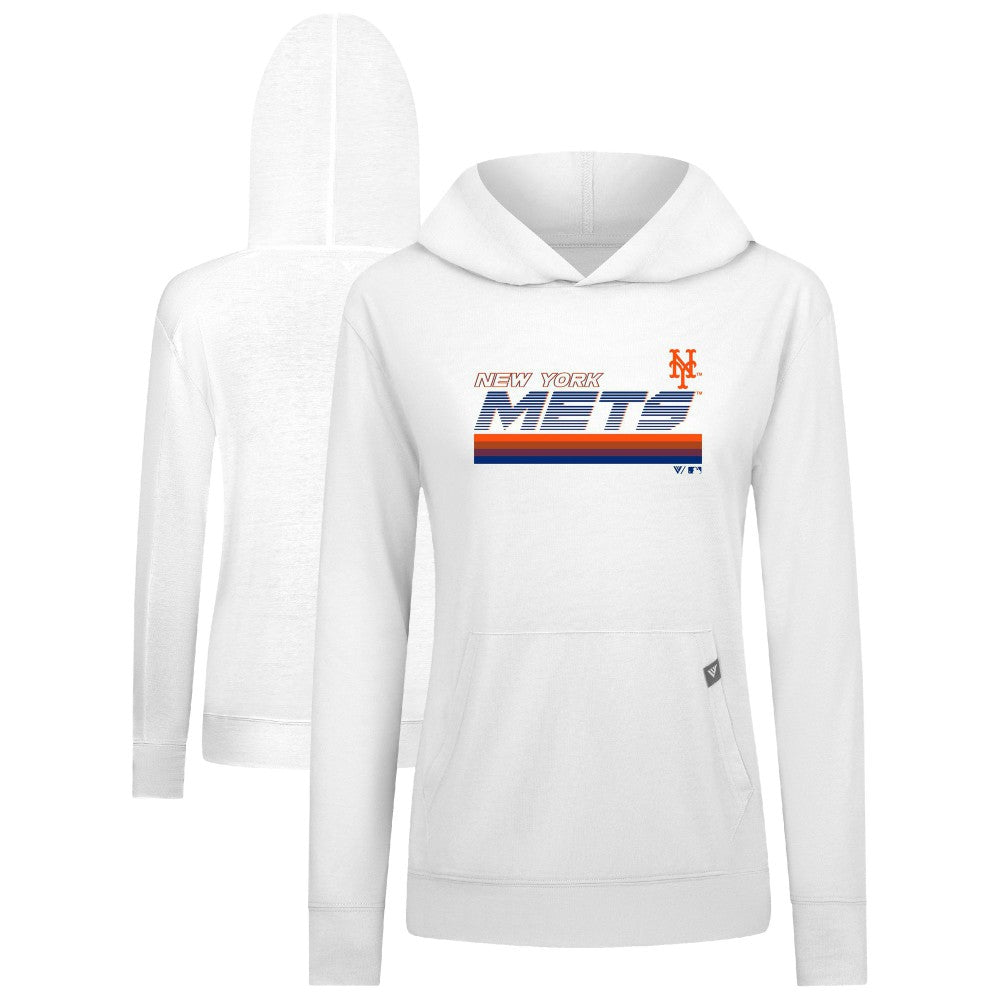 New York Mets Levelwear Women's Relay Breaker Pullover Hoodie - MLB Hoodies