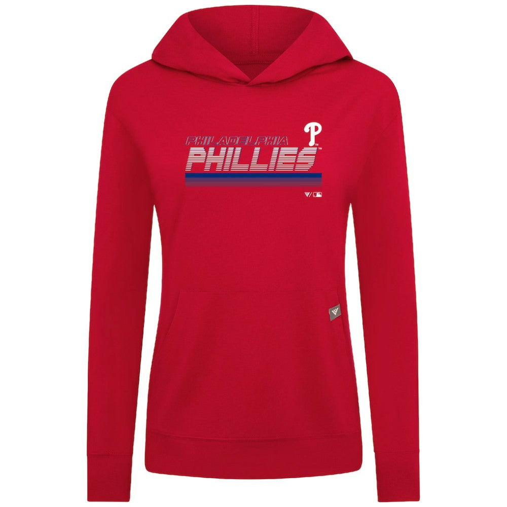 Philadelphia Phillies Levelwear Women's Relay Breaker Pullover Hoodie - MLB Hoodies