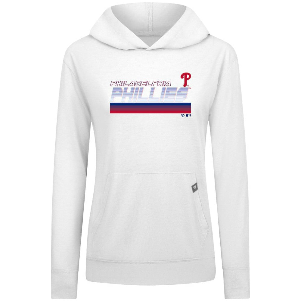 Philadelphia Phillies Levelwear Women's Relay Breaker Pullover Hoodie - MLB Hoodies