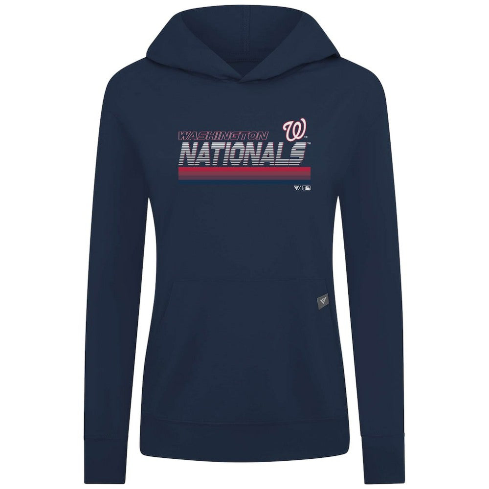 Washington Nationals Levelwear Women's Relay Breaker Pullover Hoodie - MLB Hoodies