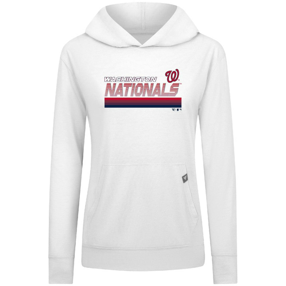 Washington Nationals Levelwear Women's Relay Breaker Pullover Hoodie - MLB Hoodies