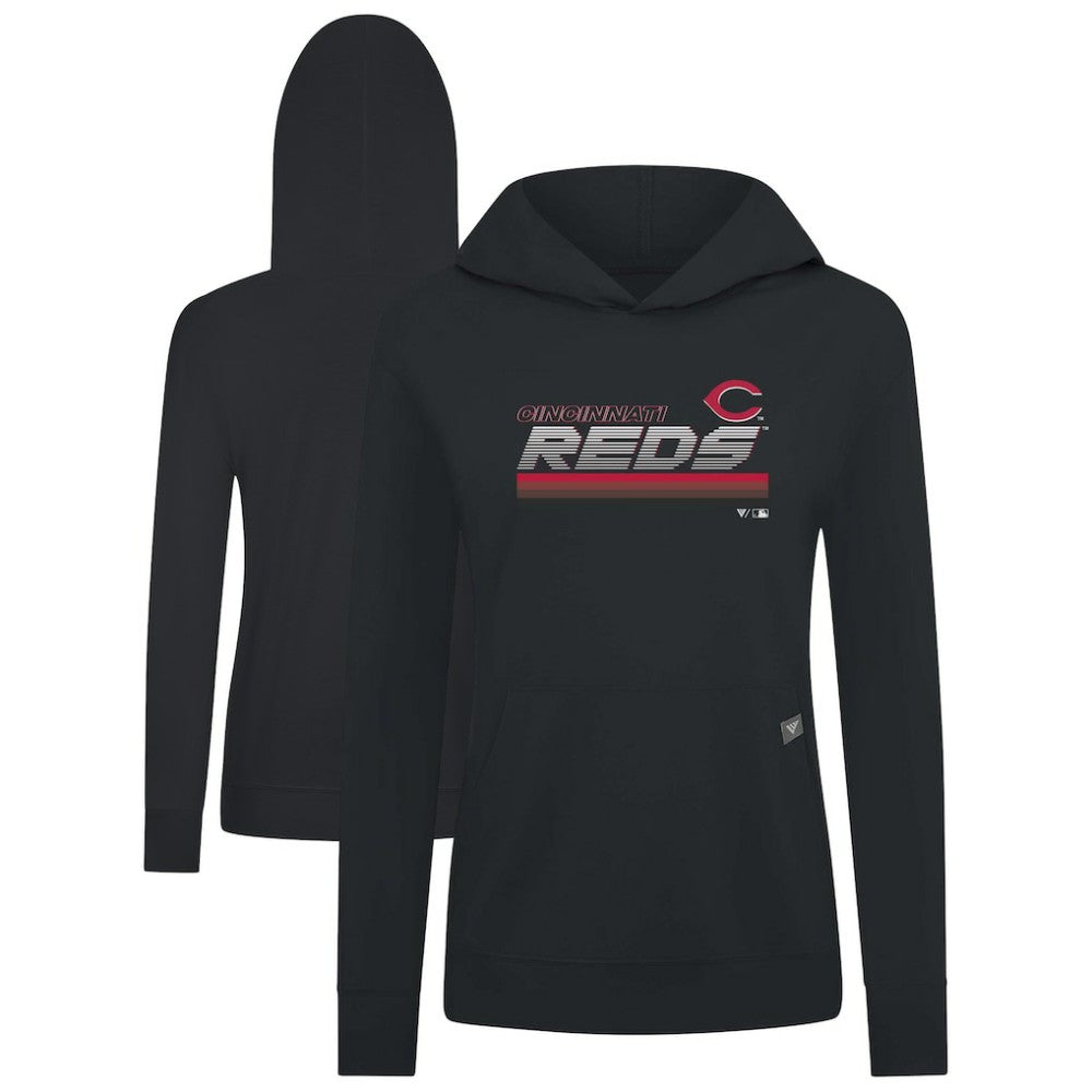 Cincinnati Reds Levelwear Women's Relay Breaker Pullover Hoodie - MLB Hoodies