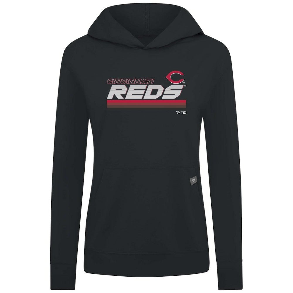 Cincinnati Reds Levelwear Women's Relay Breaker Pullover Hoodie - MLB Hoodies