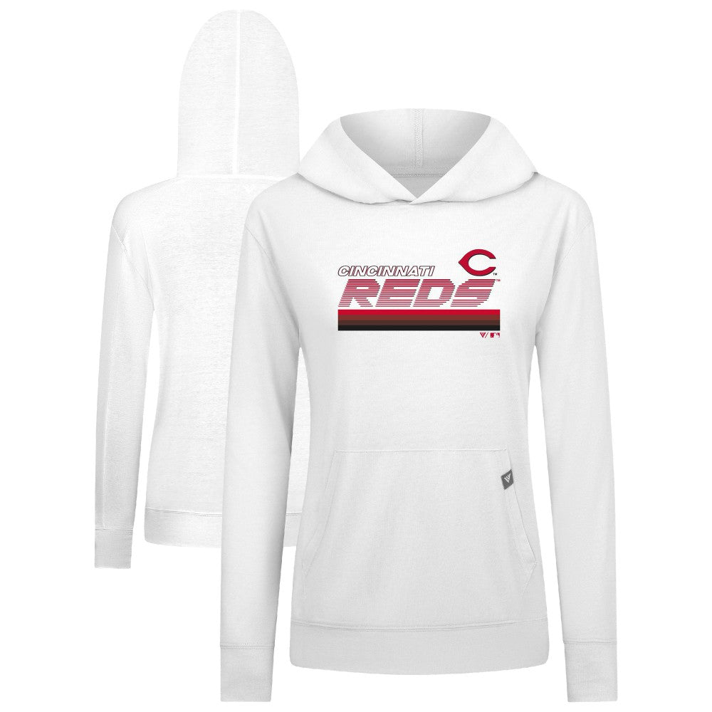 Cincinnati Reds Levelwear Women's Relay Breaker Pullover Hoodie - MLB Hoodies