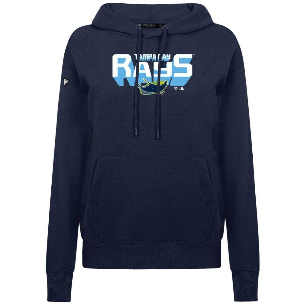 Tampa Bay Rays Levelwear Women's Adorn Retro 3D Pullover Hoodie - MLB Hoodies