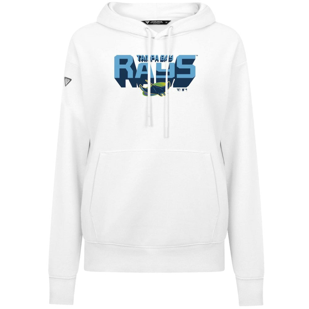 Tampa Bay Rays Levelwear Women's Adorn Retro 3D Pullover Hoodie - MLB Hoodies