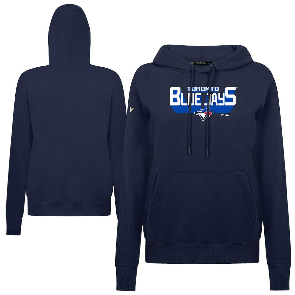 Toronto Blue Jays Levelwear Women's Adorn Retro 3D Pullover Hoodie - MLB Hoodies