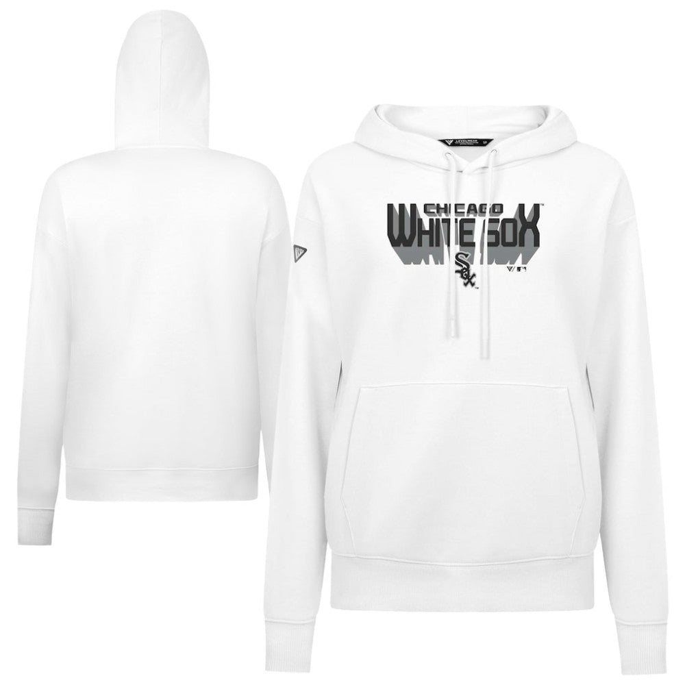Chicago White Sox Levelwear Women's Adorn Retro 3D Pullover Hoodie - MLB Hoodies