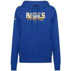 Kansas City Royals Levelwear Women's Adorn Retro 3D Pullover Hoodie - MLB Hoodies