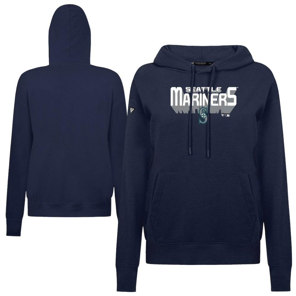 Seattle Mariners Levelwear Women's Adorn Retro 3D Pullover Hoodie - MLB Hoodies
