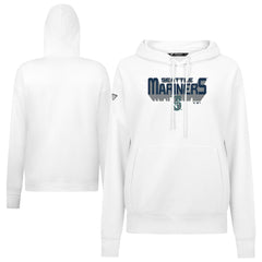 Seattle Mariners Levelwear Women's Adorn Retro 3D Pullover Hoodie - MLB Hoodies
