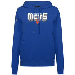 New York Mets Levelwear Women's Adorn Retro 3D Pullover Hoodie - MLB Hoodies