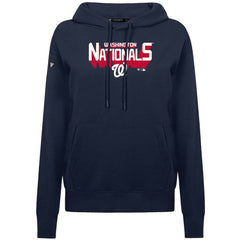 Washington Nationals Levelwear Women's Adorn Retro 3D Pullover Hoodie - MLB Hoodies