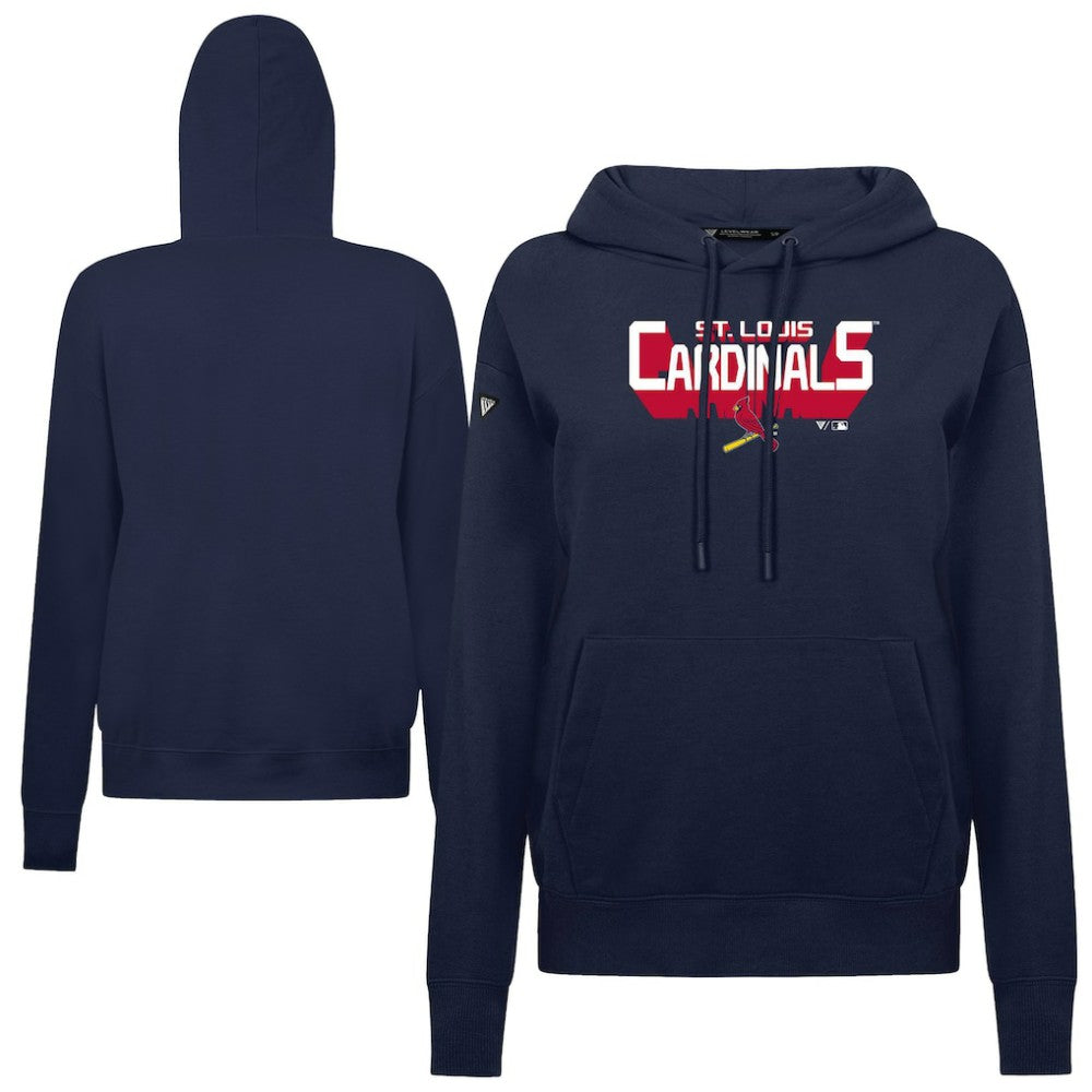St. Louis Cardinals Levelwear Women's Adorn Retro 3D Pullover Hoodie - MLB Hoodies