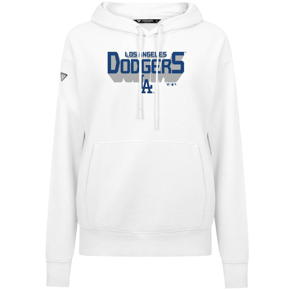 Los Angeles Dodgers Levelwear Women's Adorn Retro 3D Pullover Hoodie - MLB Hoodies