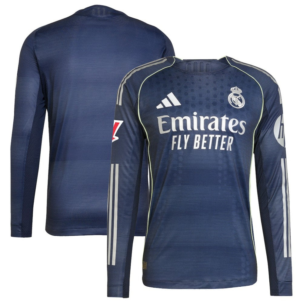 Real Madrid 2025/26 Away Long Sleeve Jersey