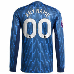 Arsenal 2025/26 Away Long Sleeve Custom Jersey