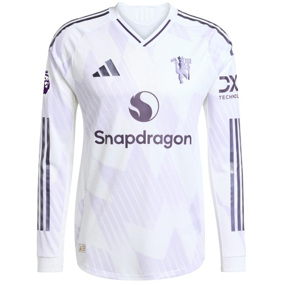 Manchester United 2025/26 Away Long Sleeve Custom Jersey