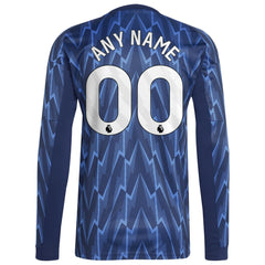 Arsenal 2025/26 Away Replica Long Sleeve Custom Jersey