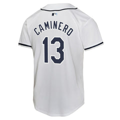 Junior Caminero Tampa Bay Rays Nike Youth Home Player Game Jersey - MLB Jerseys