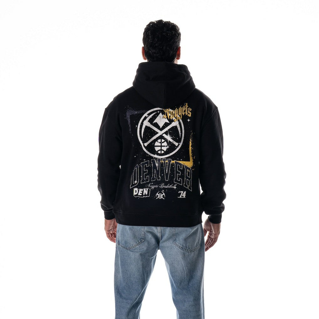 Black Denver Nuggets The Wild Collective Unisex Splatter Premium Hoodie sale | NBA