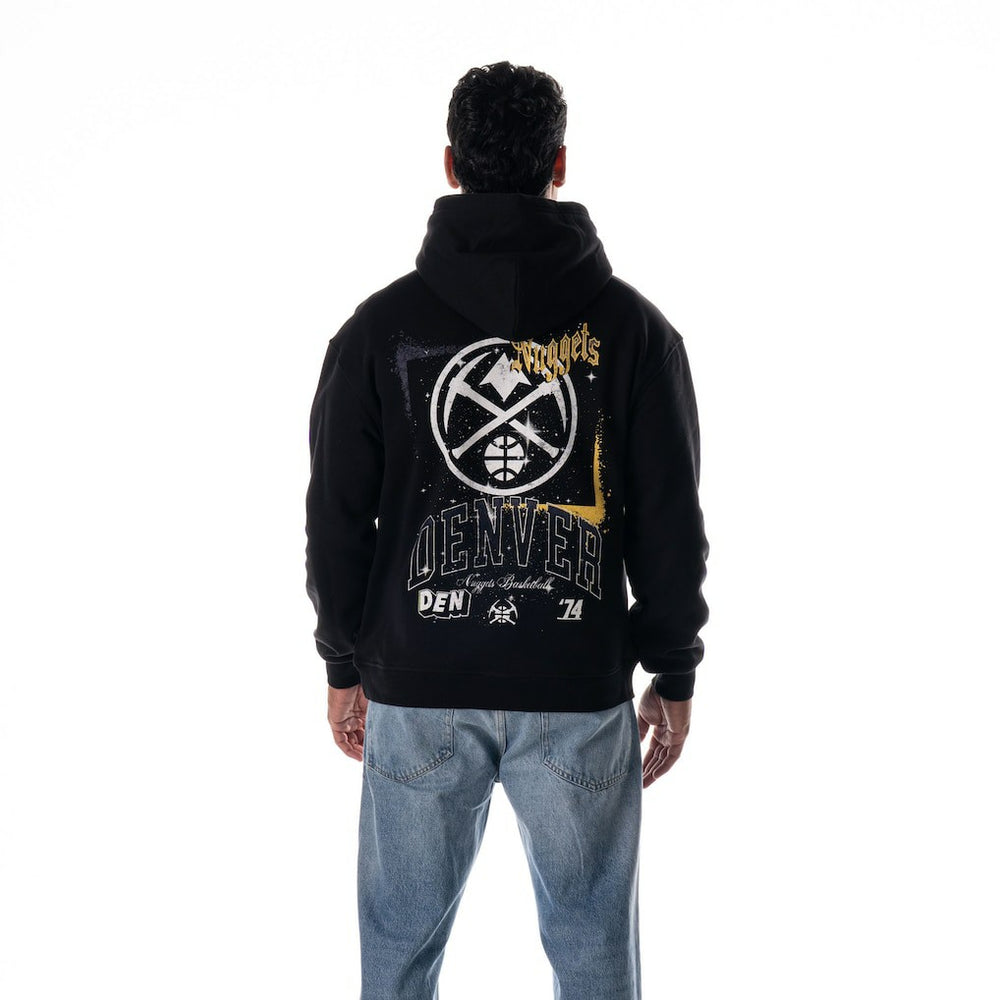 Black Denver Nuggets The Wild Collective Unisex Splatter Premium Hoodie sale | NBA