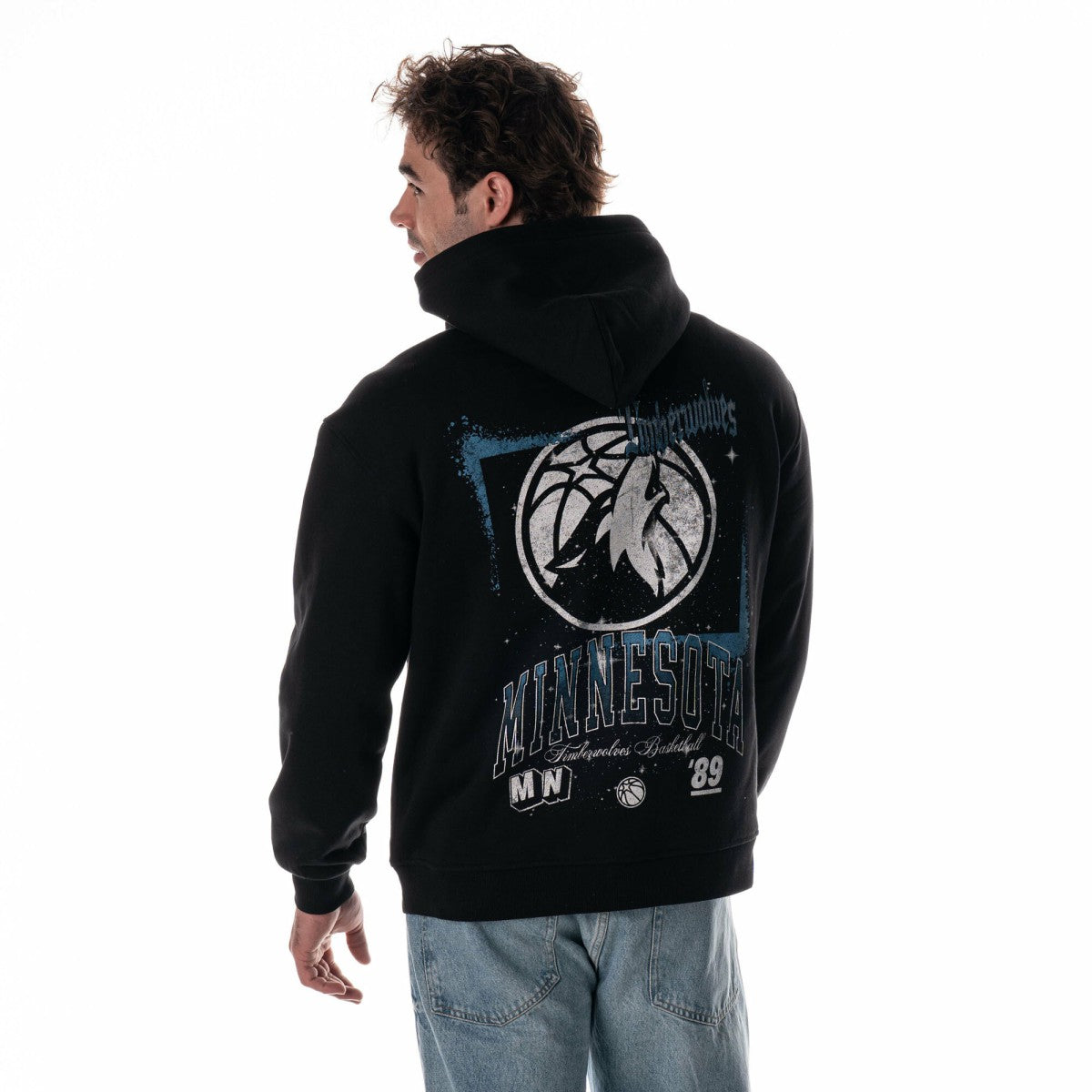 Black Minnesota Timberwolves The Wild Collective Unisex Splatter Premium Hoodie | NBA