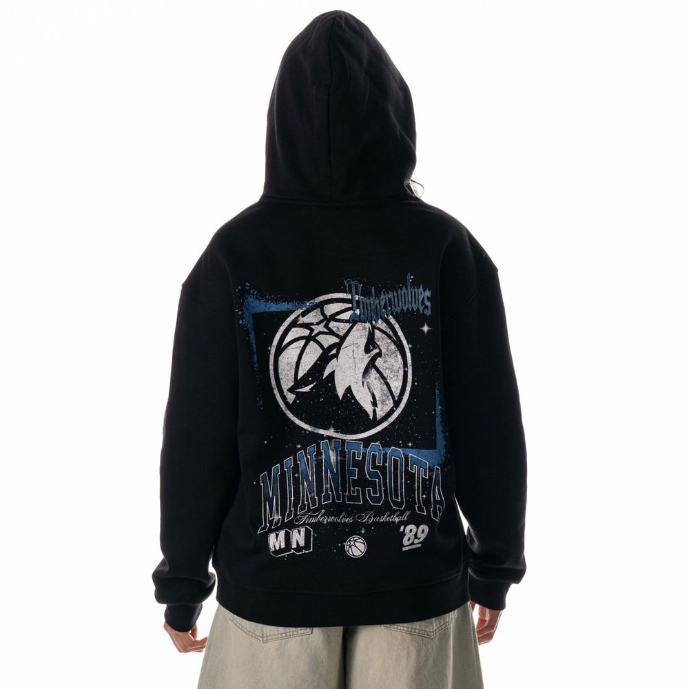 Black Minnesota Timberwolves The Wild Collective Unisex Splatter Premium Hoodie | NBA