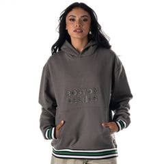 Charcoal Boston Celtics The Wild Collective Unisex Custom Rib Tonal Premium Hoodie | NBA
