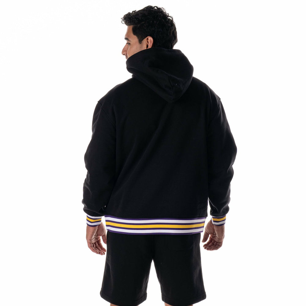Black Los Angeles Lakers The Wild Collective Unisex Custom Rib Tonal Premium Hoodie | NBA