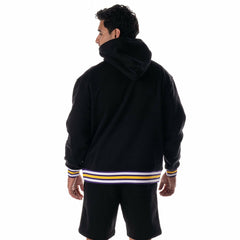 Black Los Angeles Lakers The Wild Collective Unisex Custom Rib Tonal Premium Hoodie | NBA
