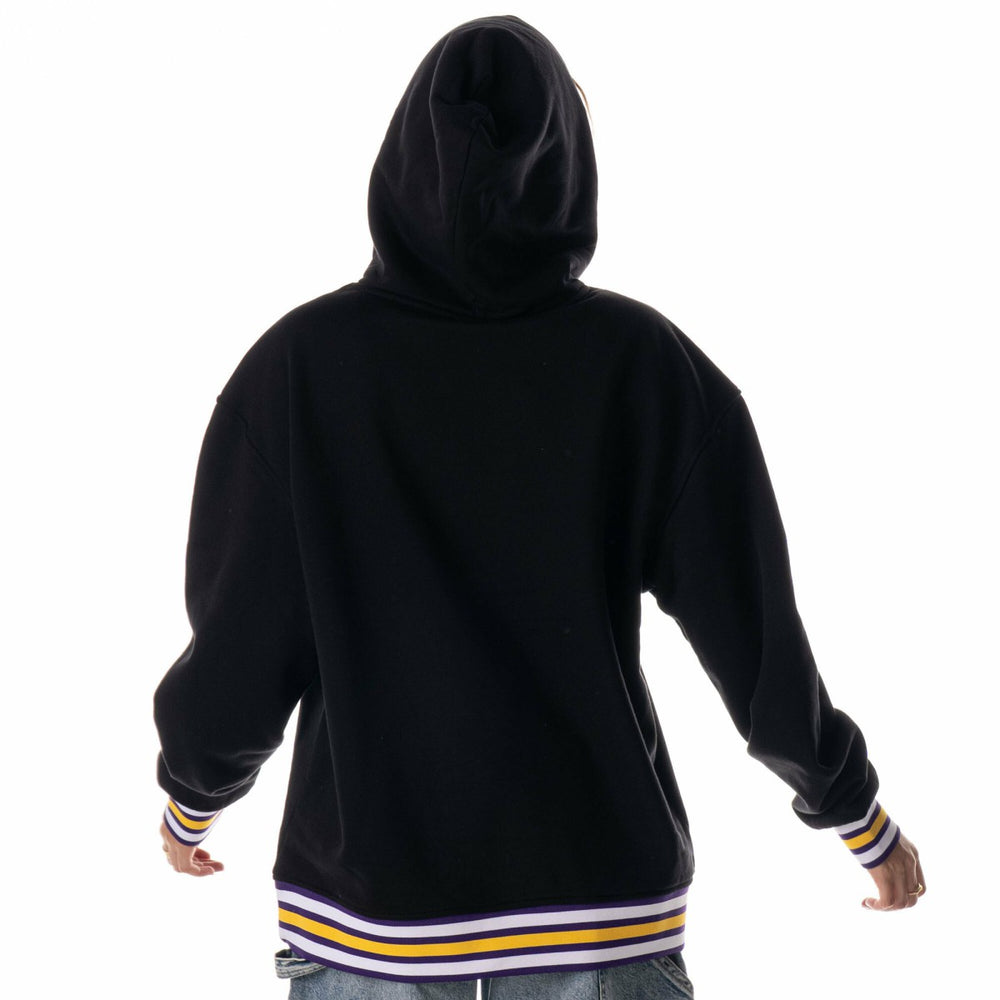 Black Los Angeles Lakers The Wild Collective Unisex Custom Rib Tonal Premium Hoodie | NBA