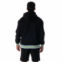 Black Minnesota Timberwolves The Wild Collective Unisex Custom Rib Tonal Premium Hoodie | NBA
