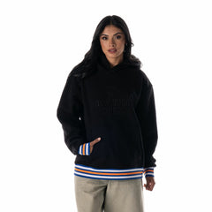 Black New York Knicks The Wild Collective Unisex Custom Rib Tonal Premium Hoodie | NBA