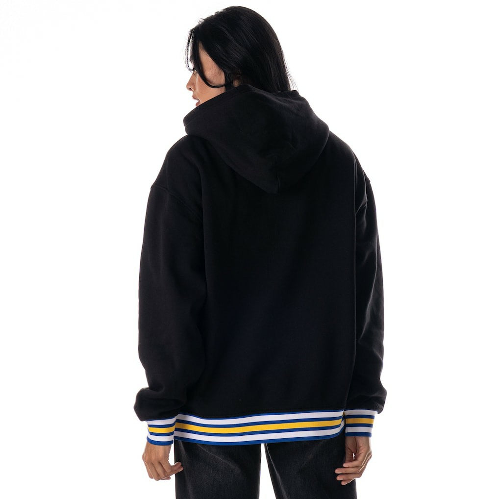 Black Golden State Warriors The Wild Collective Unisex Custom Rib Tonal Premium Hoodie sale | NBA