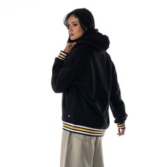 Black Denver Nuggets The Wild Collective Unisex Custom Rib Tonal Premium Hoodie sale | NBA